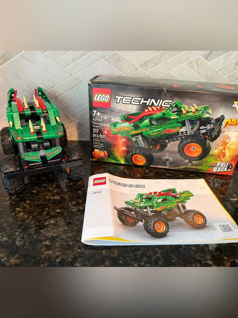 LEGO TECHNIC Monster Jam Dragon Set 42149 - Complete Set, Retired